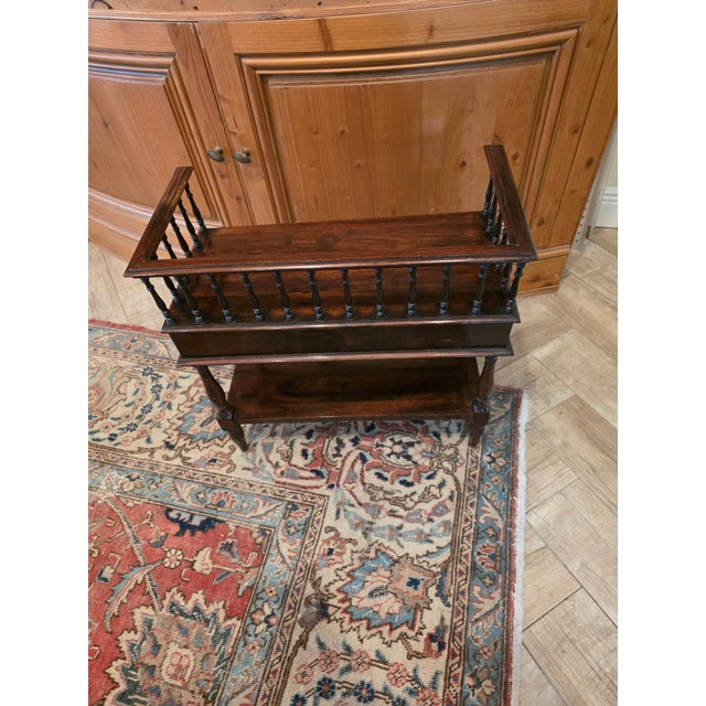 Regency Rosewood Book Stand Table For Sale In San Antonio - Image 6 of 8