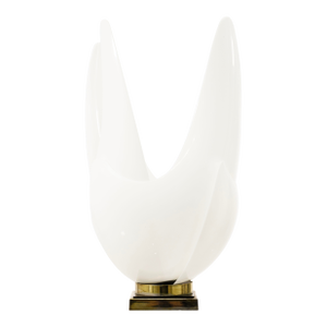 Roger Rougier 1970s Acrylic Floriform Blooming Tulip Table Lamp