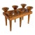 Mid-Century Danish Teak Sculptural Candelabra Candlestick Holder For Sale