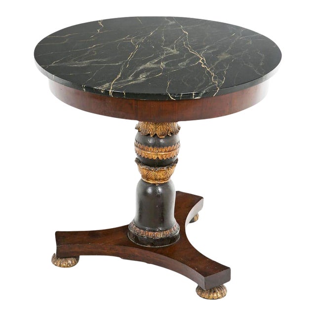 Louis Philippe Marble Top Gueridon Table For Sale