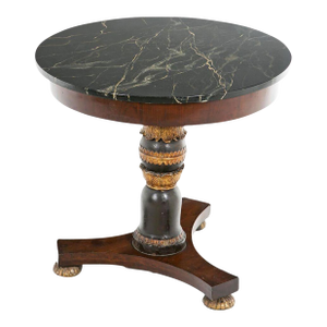 Louis Philippe Marble Top Gueridon Table