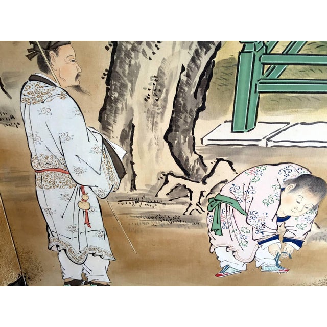 Rare Antique Japanese Folding Screen by Kano Tanshin For Sale In Atlanta - Image 6 of 10