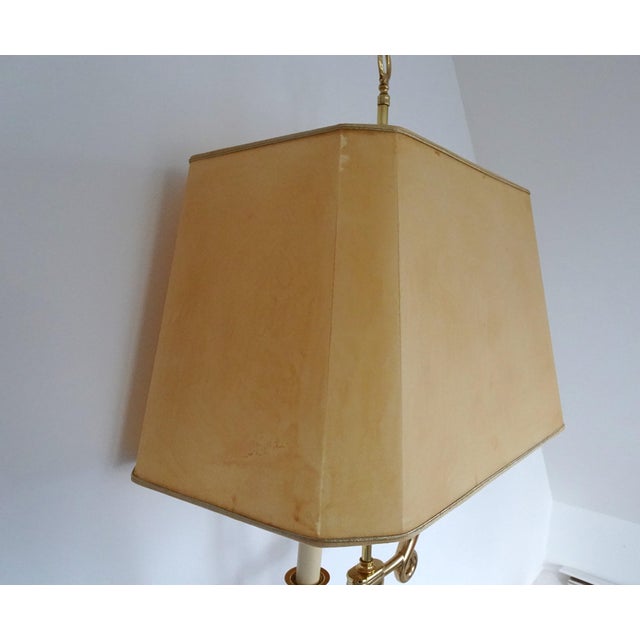 Gilded Brass Floor Lamp in the style of Gio Ponto, 1970s For Sale - Image 12 of 18