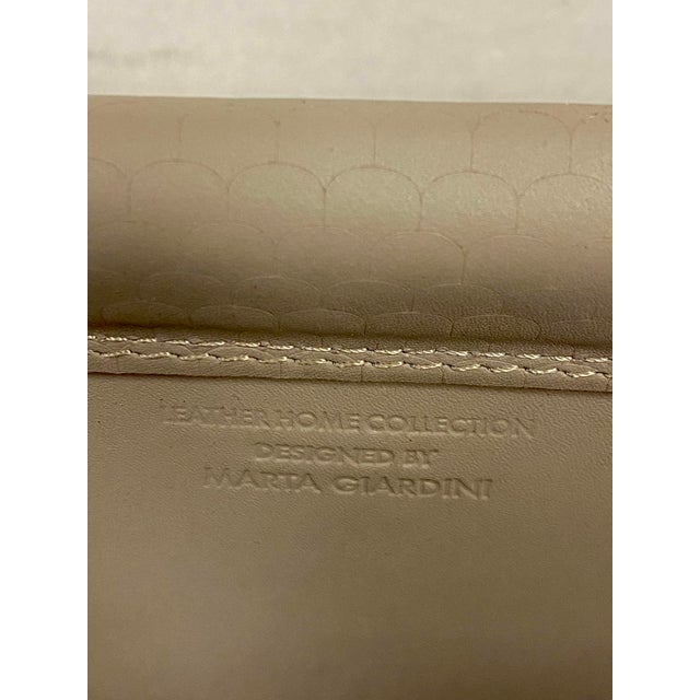 Modern Leather Magazine Sling Designed by Marta Giardini For Sale - Image 11 of 11