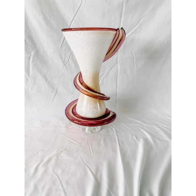 Signed 2012 Chong Postmodern Murano Style Vase For Sale - Image 6 of 10