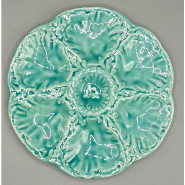 Mid 20th Century French Oyster Plate For Sale - Image 5 of 11
