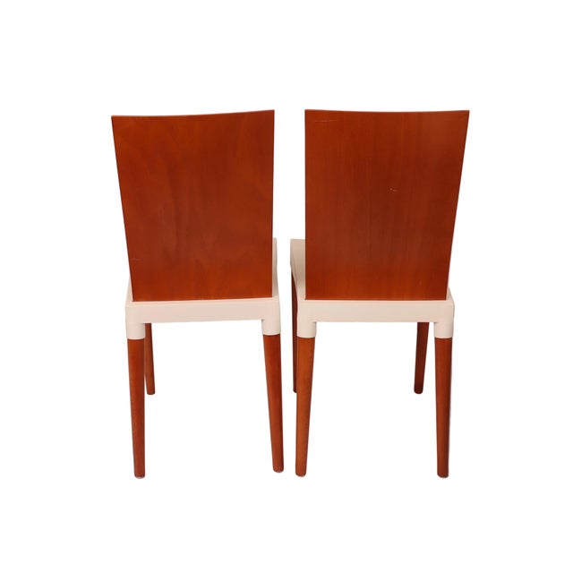 2000 - 2009 Philippe Starck for Kartell "Miss Trip" Side Dining Chairs in Tan - A Pair For Sale - Image 5 of 11