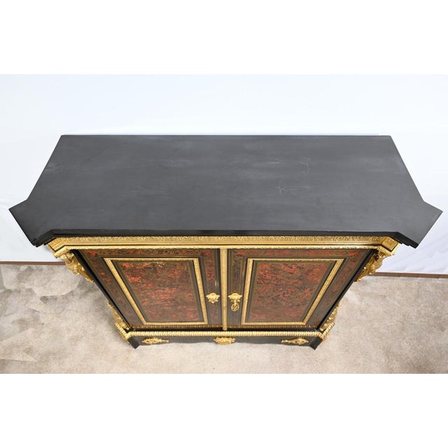 Napoleon III Blackened Pear Wood Support Unit, 19th Century For Sale - Image 5 of 18