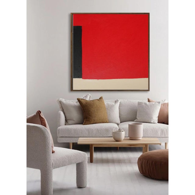 Red Bodasca, Red Square, 2026, Acrylic on Canvas For Sale - Image 8 of 10