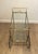 Neoclassical 1940s Maison Bagués. Neoclassical Style Silvered Brass Drinks Trolley. French For Sale - Image 3 of 12