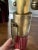 Metal 1960’s Mid-Century Modern Leather & Brass Lamp For Sale - Image 7 of 12