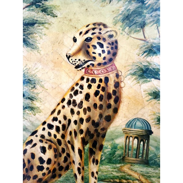 Paintings Pair Leopard Cheetah For Sale - Image 11 of 18