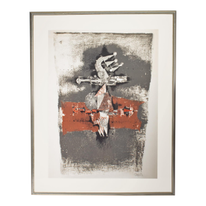 Signed Limited Edition Abstract Lithograph "Sao Paulo” by Johnny Friedlaender