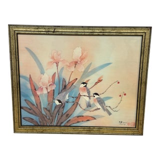 Johnny Lung Watercolor Painting, Framed For Sale