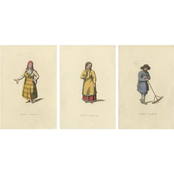 W. Alexander, Traditional Attires of the Early 19th Century, Engravings, 1814, Set of 3 For Sale - Image 6 of 6