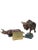 Pair Vintage Chinese Cloisonne Enamel Crimson Red Dynamic Bull Figures For Sale - Image 4 of 7