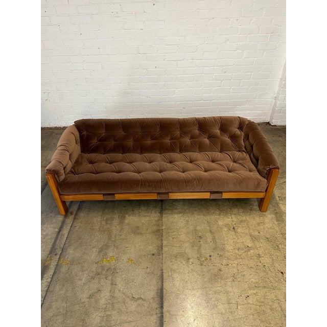 Osasco Sofa in Pecan Velvet For Sale - Image 11 of 12