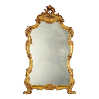 Barocchetto Table Mirror in Gilded Wood For Sale