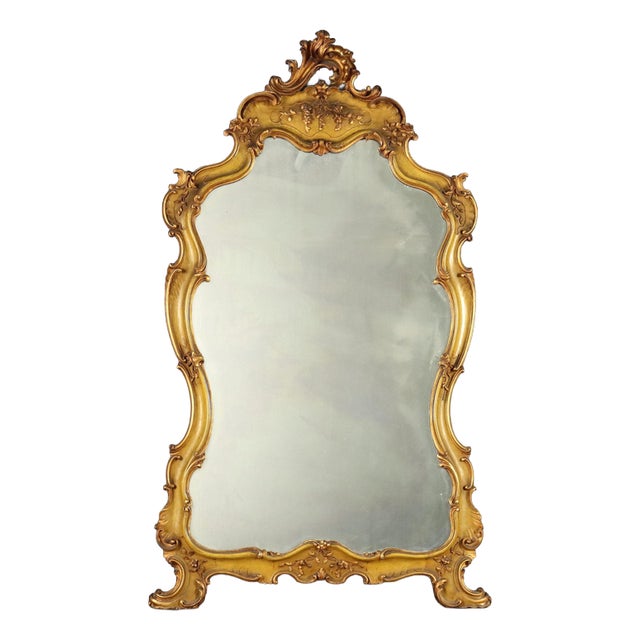 Barocchetto Table Mirror in Gilded Wood For Sale