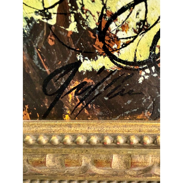 Vintage 1960s Mid-Century Flamenco Dancer Figurative Painting, Signed For Sale - Image 4 of 7