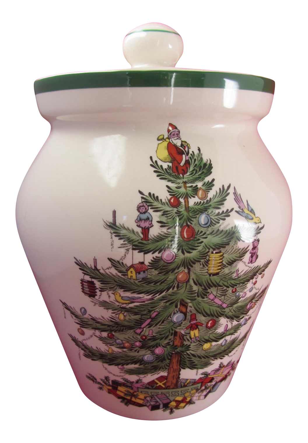 Christmas Tree Jar Spode Christmas Tree Cookie Jar With Lid,