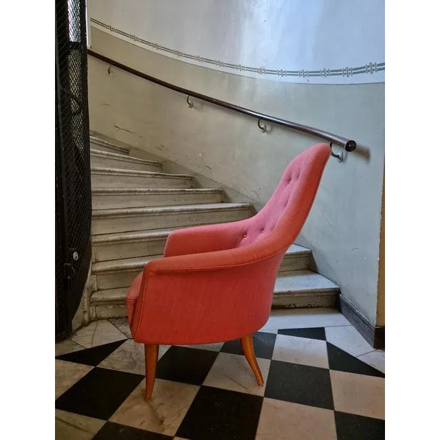 Scandinavian Modern Stor Adam Easy Chair by Kerstin Hörlin-Holmquist for Nordiska Kompaniet, 1950s For Sale - Image 18 of 18