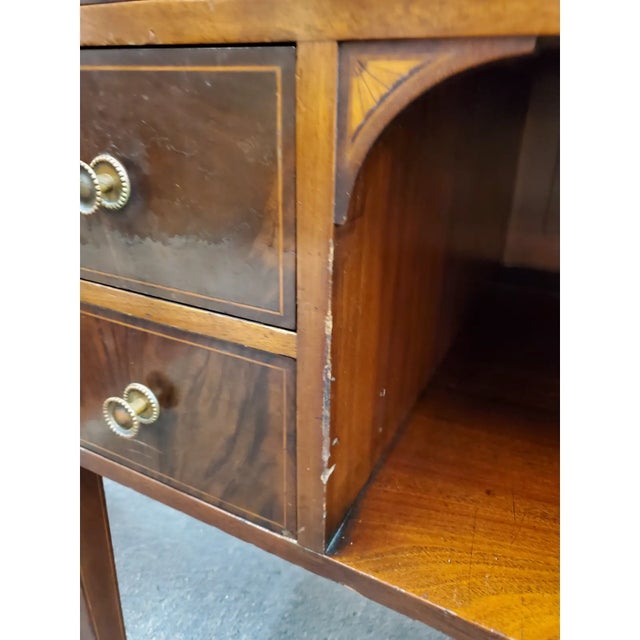 Red Early 20th Century Buffet Sideboard Mahogany Vintage Sheraton Style For Sale - Image 8 of 12