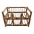 Vintage Tortoise Bamboo 6 Bottle Wine Rack For Sale