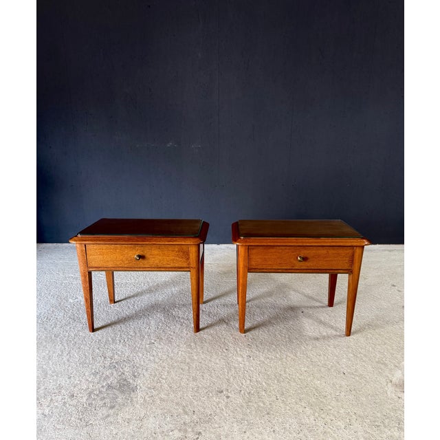 Mid-Century Bedside Cabinets, Italy, 1950s, Set of 2 For Sale - Image 4 of 18