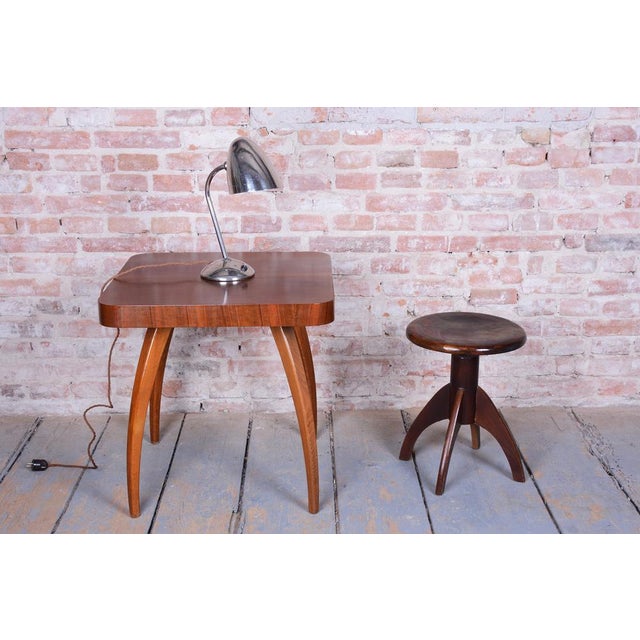 Mid-Century Piano Stool in Beech, Czech, 1940s For Sale - Image 6 of 11