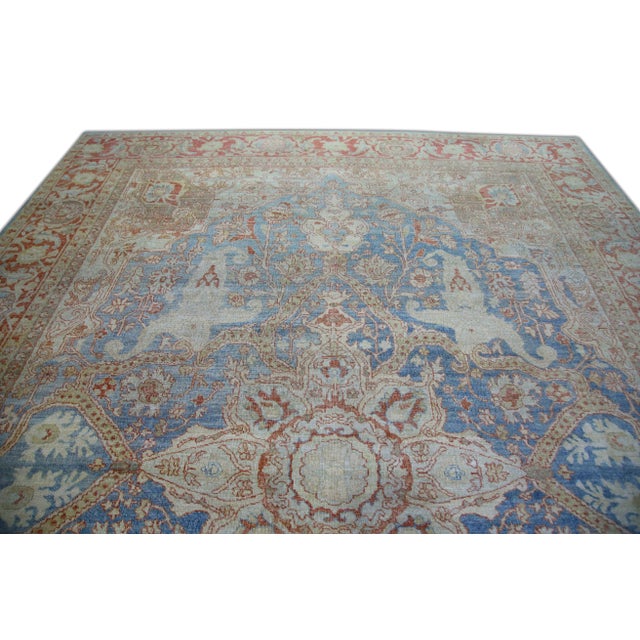 Modern Turkish Fine Woven Oushak Rug 10'3" x 14' For Sale - Image 4 of 7