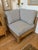 Wood Vintage Oak Corner Lounge Chair With New Upholstered Cushions For Sale - Image 7 of 15