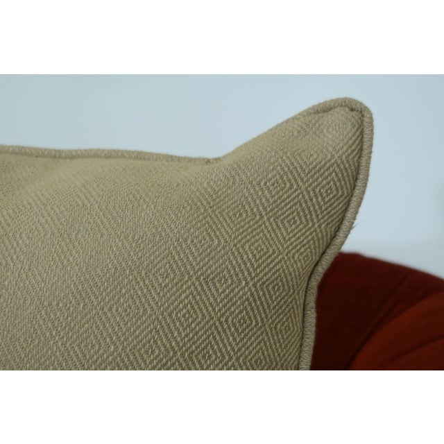 2010s Crewelwork Square 20 Inch Pillows - a Pair For Sale - Image 5 of 7