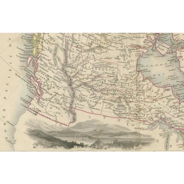 Map of British America with Arctic and Pacific Vignettes, 1800s For Sale - Image 3 of 6
