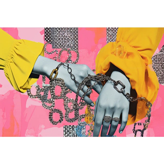 Set of 4 - 36" X 24" - Unframed Limited Edition Photograph Prints - 'Girls & Diamonds'' - Fashion Series'#1 For Sale - Image 4 of 6