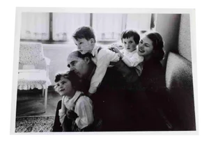 David Seymour, Ingrid Bergman and Roberto Rossellini with their Children, 1985, Photograph