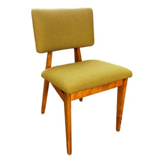 1940s Green Upholstered Dining Chairs Attributed to George Nelson For Sale
