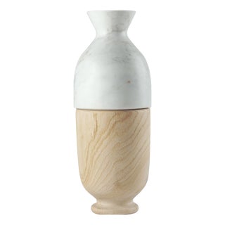 Itinerant _ Wood and Marble 01 Sculpture by Gumdesign for La Casa Di Pietra For Sale