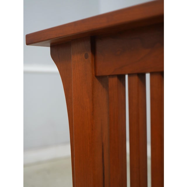 2000 - 2009 Stickley Queen Size Cherry Mission Bed For Sale - Image 5 of 17