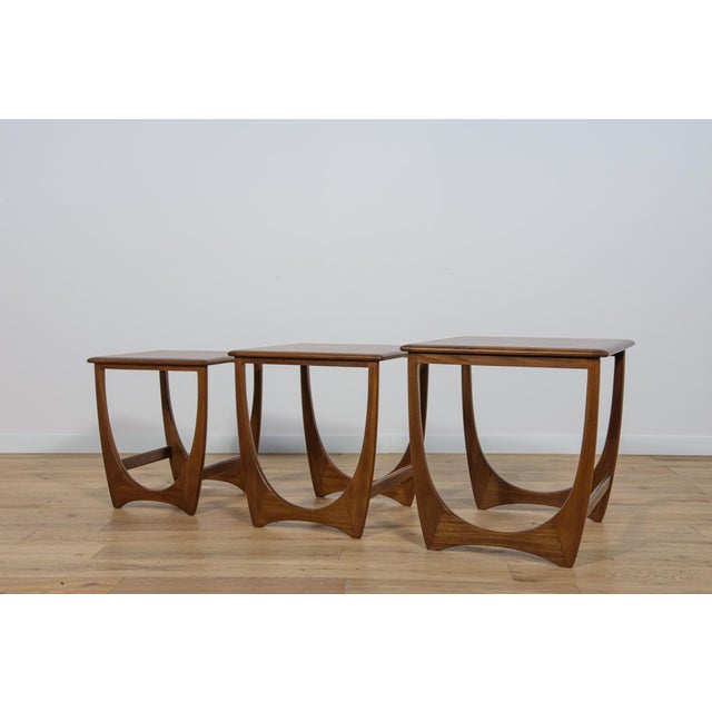 Brown Mid-Century Teak Nesting Tables by V. Wilkins for G-Plan, United Knigdom, 1970s, Set of 3 For Sale - Image 8 of 18