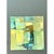 This vintage abstract expressionist oil painting on canvas features a striking interplay of colors and forms that commands...