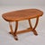 Art Deco French Art Deco Oval Coffee Table With Reeded Trestle Base For Sale - Image 3 of 11