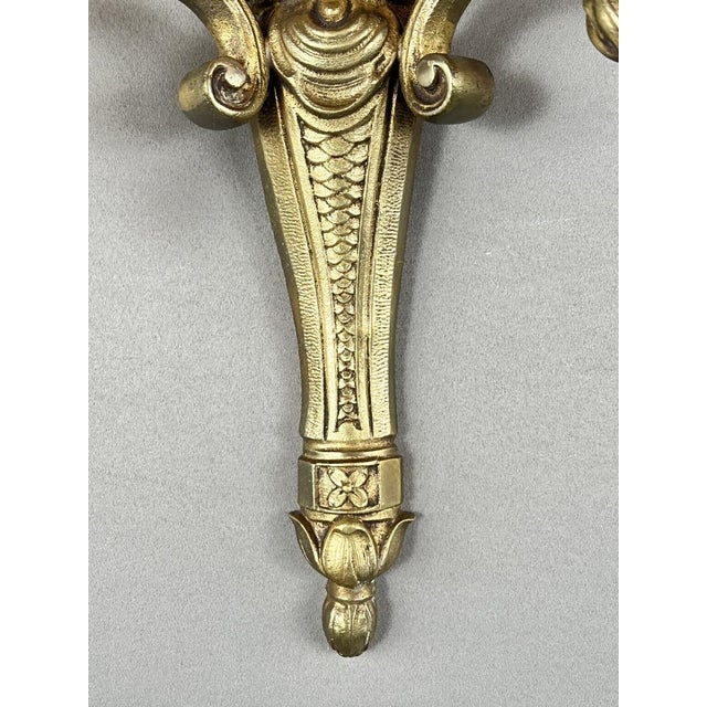 20th Century Louis XVI Bronze Wall Sconces, Set of 4 For Sale - Image 6 of 8