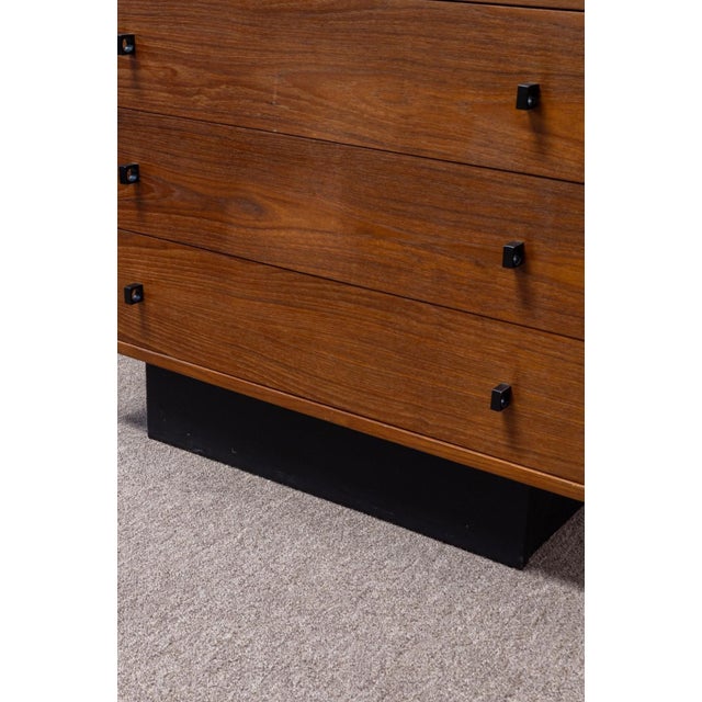 Vintage 1970s Mid Century Modern Inter Continental Design Teak 5 Drawer Dresser For Sale In Detroit - Image 6 of 7