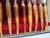 Sheffield Taylor Witness Sheffield 16pc Stainless Steak Knife Fork Set, Stag Wood With Case For Sale - Image 4 of 12