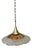 Ceiling Lamp with Double Shade by Lars Hellsten for Orrefors, Sweden, 1970s For Sale