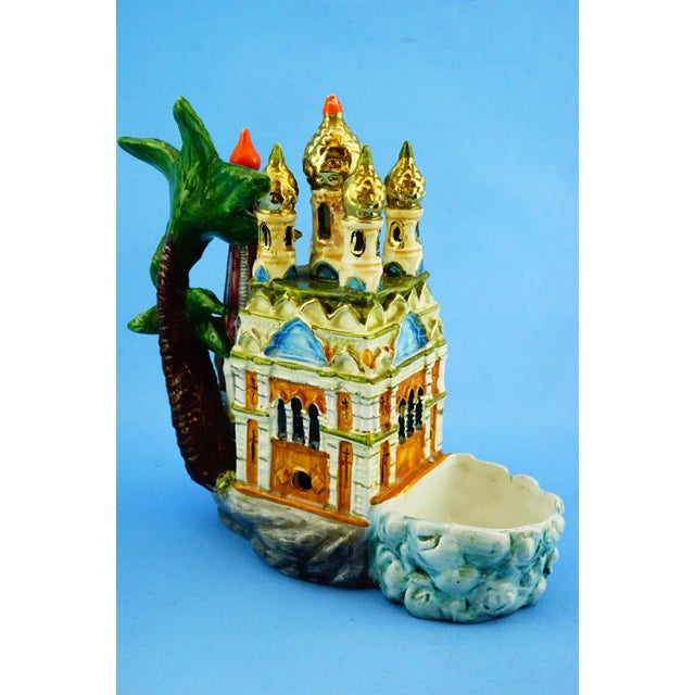 20th Century Vintage Ceramic Sculptures Orthodox Church and Casino of Sanremo, Italy, 1890s, Set of 2 For Sale - Image 6 of 18