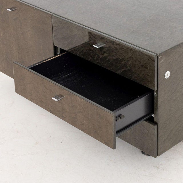 Saporiti Italia Saporiti Italia Bird's Eye Maple Credenza For Sale - Image 4 of 7