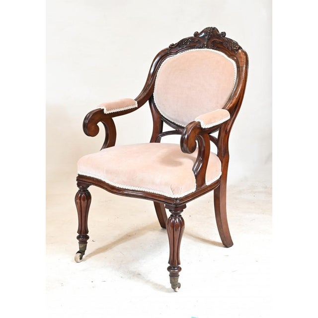 Victorian Armchairs with Balloon Back, 1880, Set of 2 For Sale - Image 6 of 10