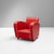 Red Vintage Art Deco Style Club Chair, 1980s For Sale - Image 8 of 8